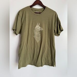 Cotopaxi Men Large Short Sleeve Shirt Organic Cotton Llama Recycled Gorpcore